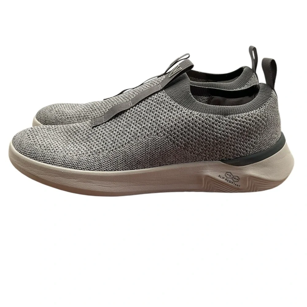 Vionic New Womens VioGrip Grey Washeable Knit Slip Resistant Shoes Size 7.5 - Picture 3 of 8